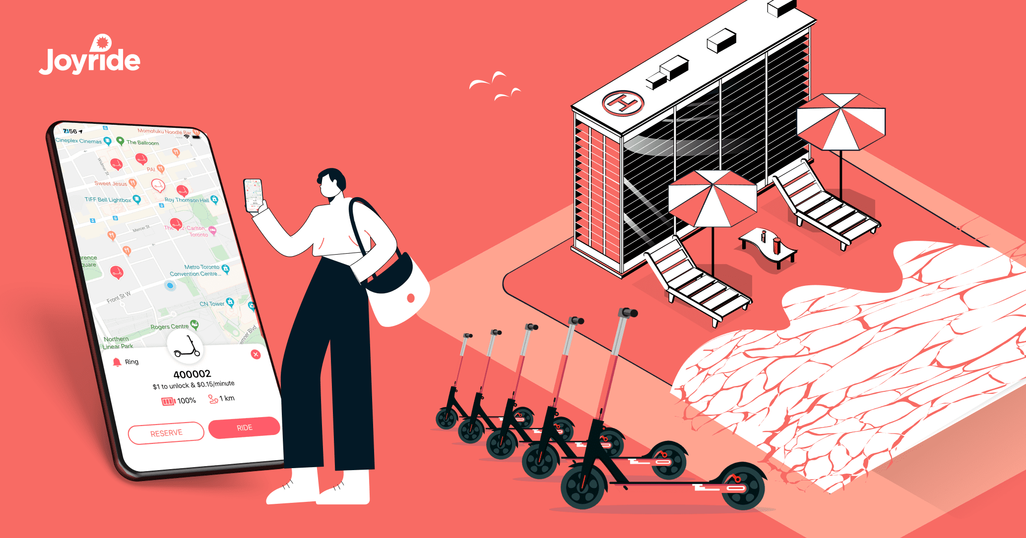 scooter and bike rentals at hotels