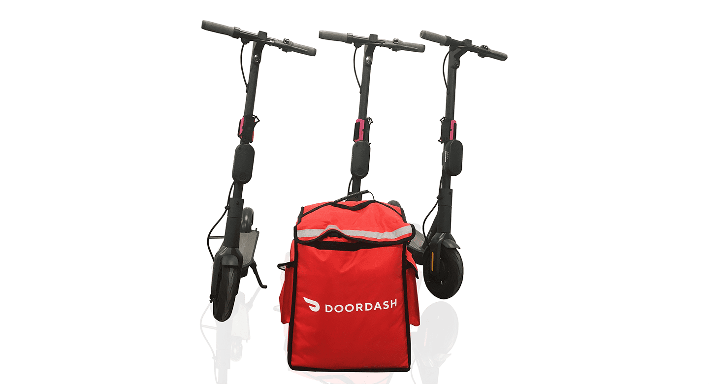 door dash scooter and uber eats scooter story during the pandemic