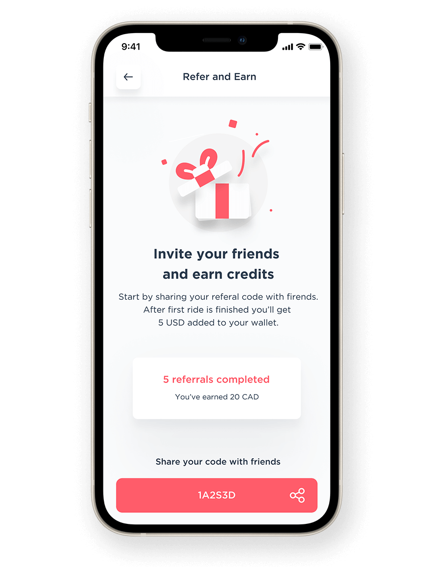 Micromobility marketing: referral program