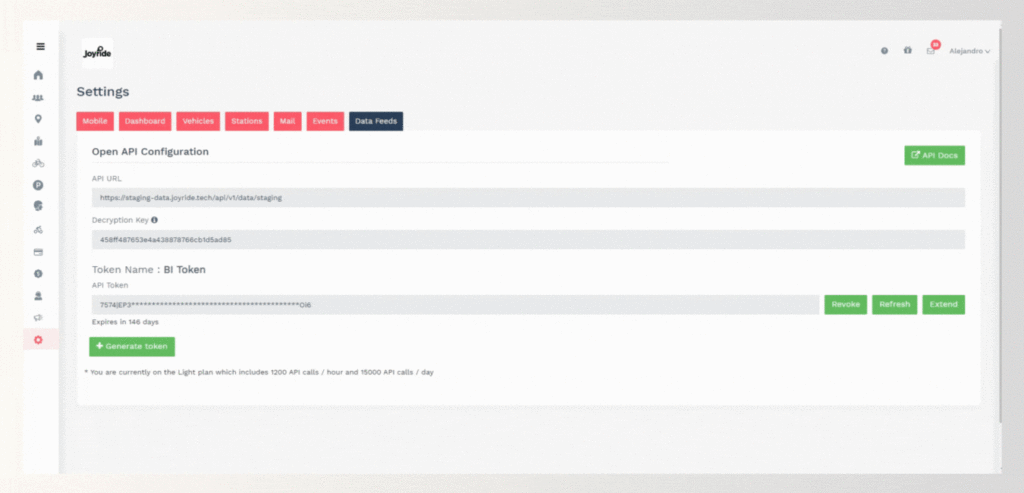 joyride platform API
