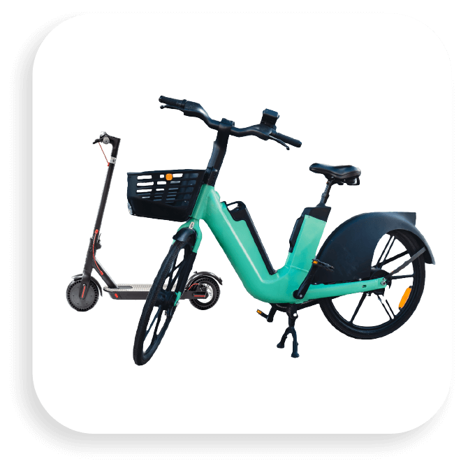 E-bike and e-scooter
