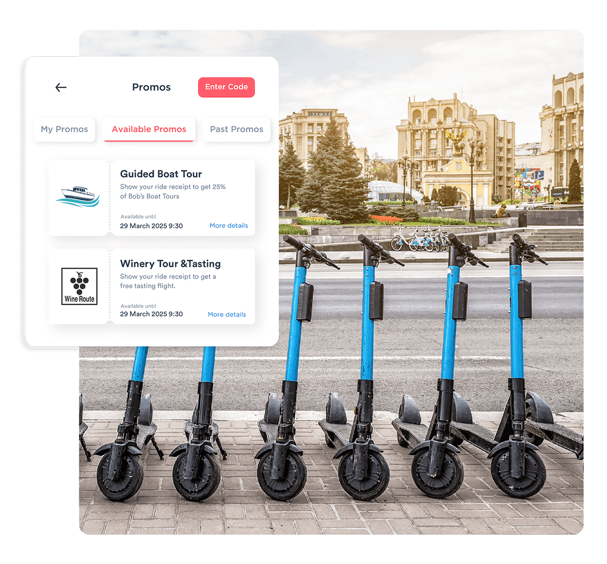 scooter local travel and tourism promos