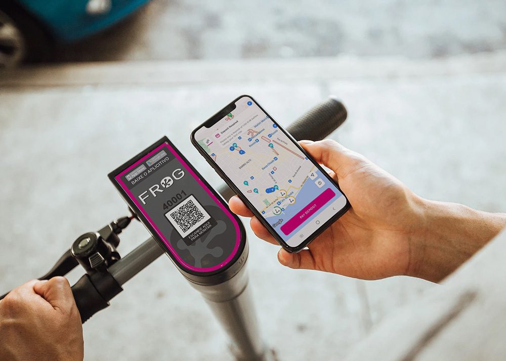 Frog scooters powered by Joyride rider app