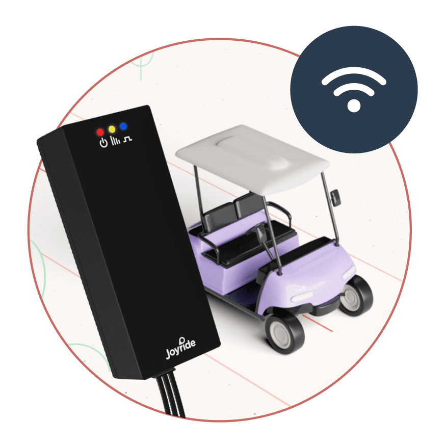 Neon IoT device and golf cart