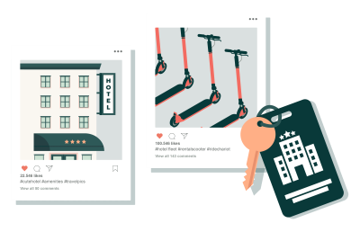 social media hotel scooters